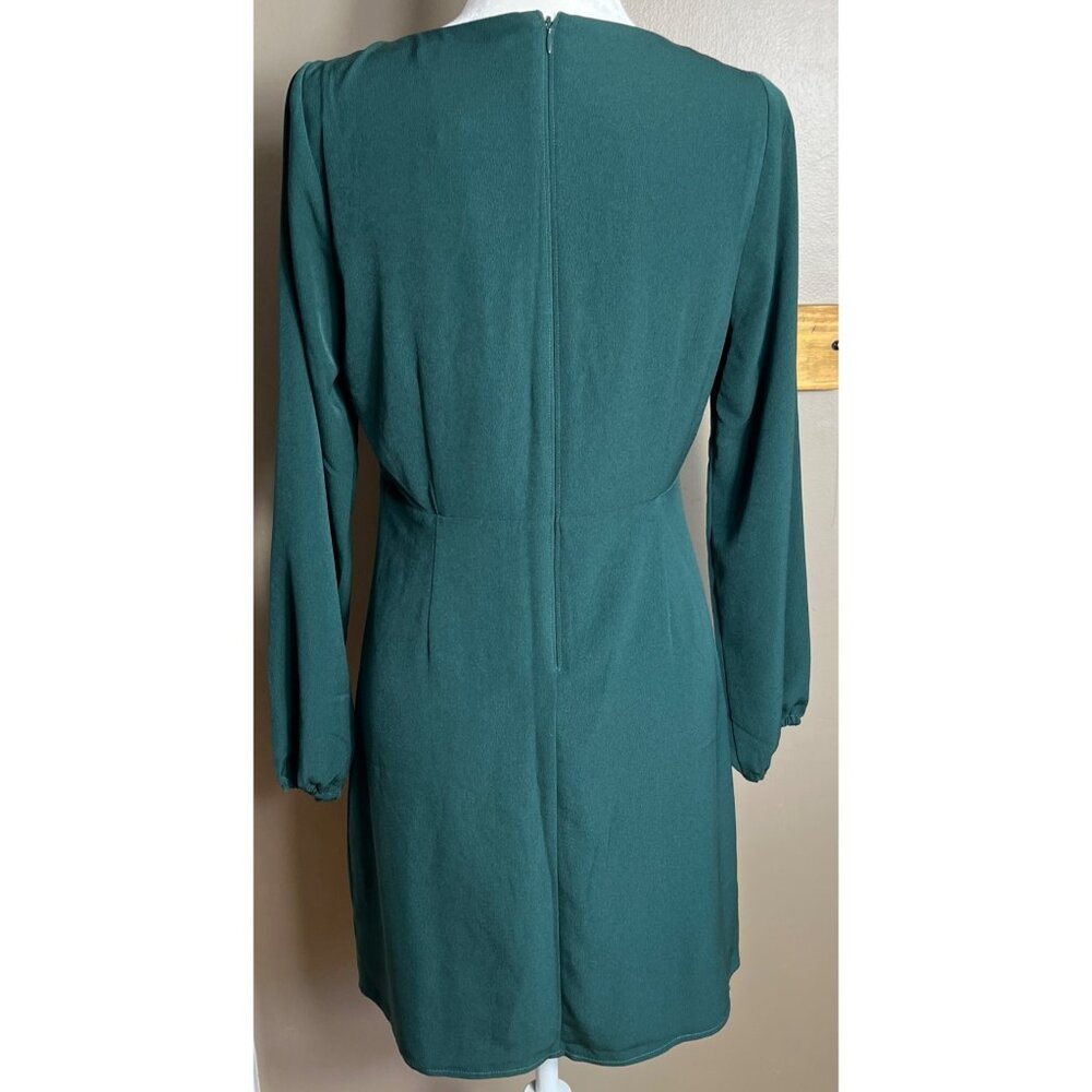 NWT Abercrombie & Fitch Dress Green Mini Pencil Glam Balloon Womens M - Picture 4 of 10